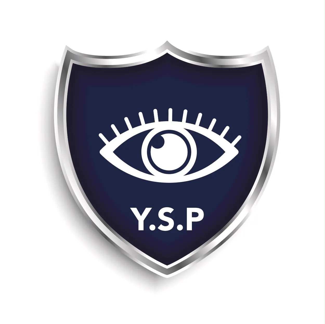 Logo Y.S.P, bouclier et œil